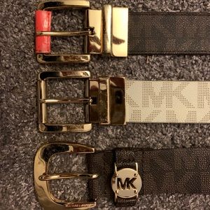 Bundle of 3 Michael Kors Belts